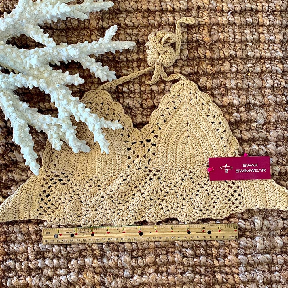 Beige Macrame Top